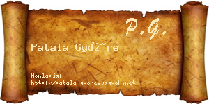 Patala Györe névjegykártya